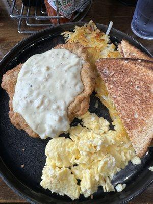 Chicken fried steak - very good!!