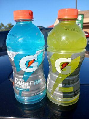 1 frost Gatorade & 1 Lemon Lime Gatorade