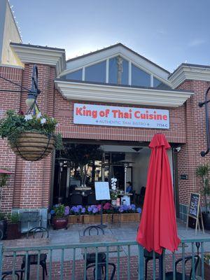 Front of store "King of Thai cuisine "