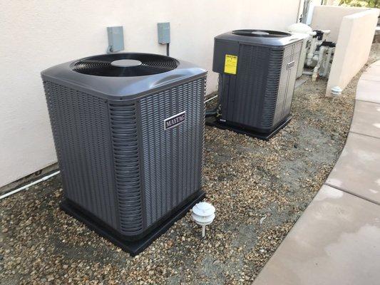 2 New 14 SEER Split Systems, Installed for Mr. and Mrs. Hoffman. Enjoy!