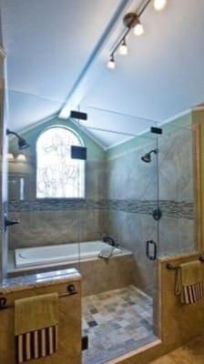 We do all sorts of bathroom remodels. Here is a new modern look.