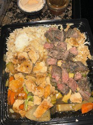 Hibachi Chicken & Shrimp