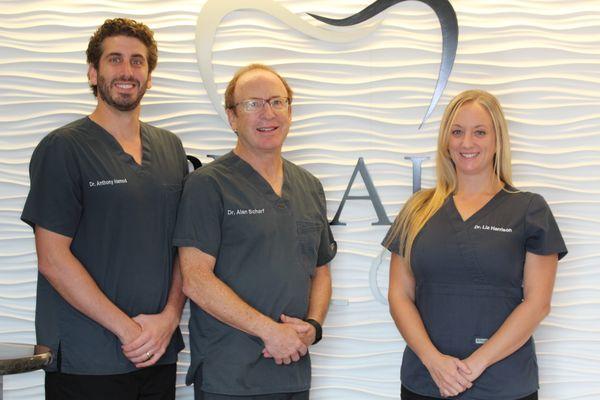 Dr. Anthony Hamod, DDS; Dr. Alan Scharf, DDS; Dr. Elizabeth Harrison, DDS