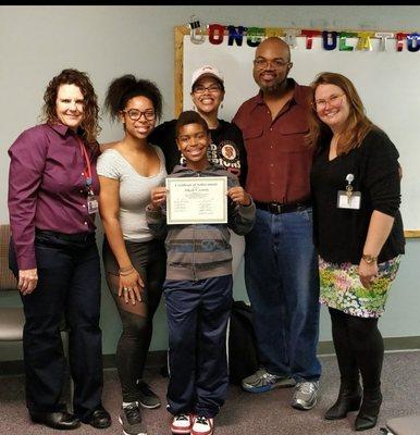 Graduation day from the Kaiser's Chronic Pain Management Clinic! That smile says it all...HOPE, one day at a time.