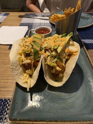 Boom boom shrimp tacos