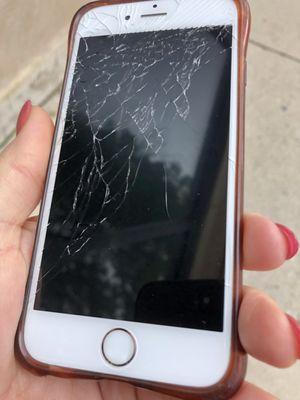 Cracked screen