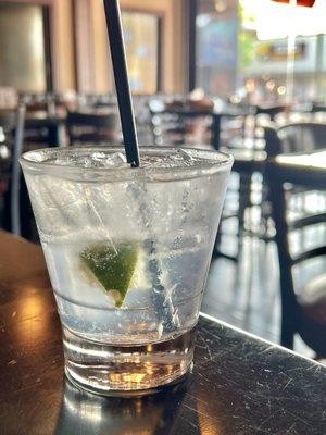 Gin and Tonic | Beefeater gin and tonic. Crisp and light with hints of citrus. I was cool with this drink.