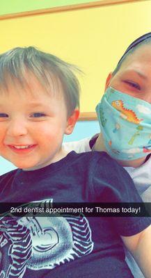 Thomas is excited for his 2nd appointment!