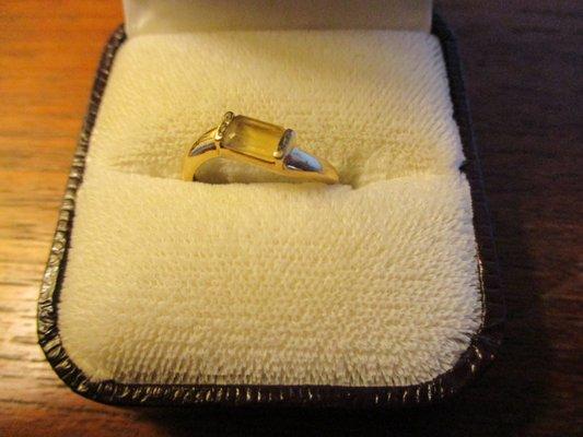 Citrine ring