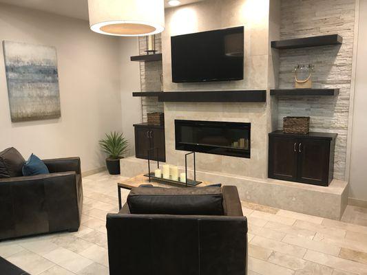 Family room focal point