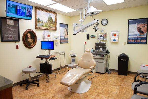 One of Dr. Hartman's treatment rooms.