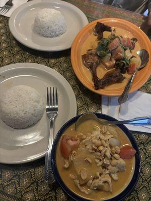 Massaman Curry and Duck Curry Specialty