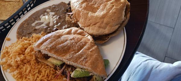 Cochinita Pibil torta dinner