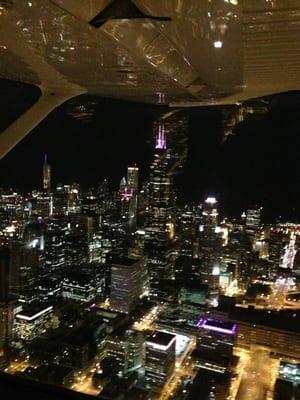 Flight Lesson over downtown Chicago