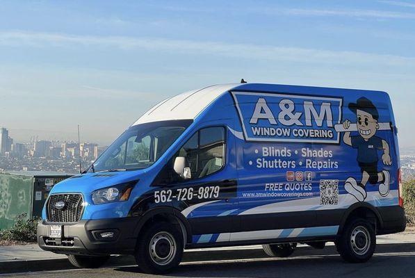 Work van for A&M window coverings