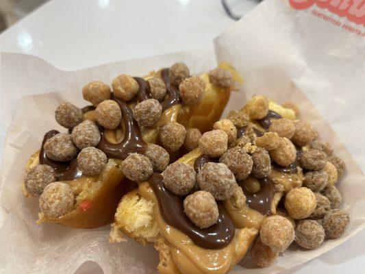 Chocolate Peanut Butter Smash Donut