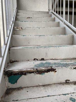 The luxury Rusted out stair case