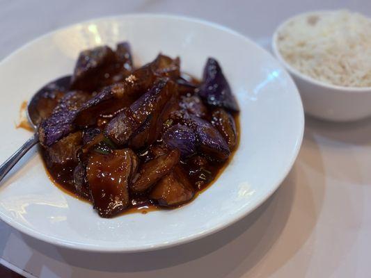 Eggplant wGarlic Sauce