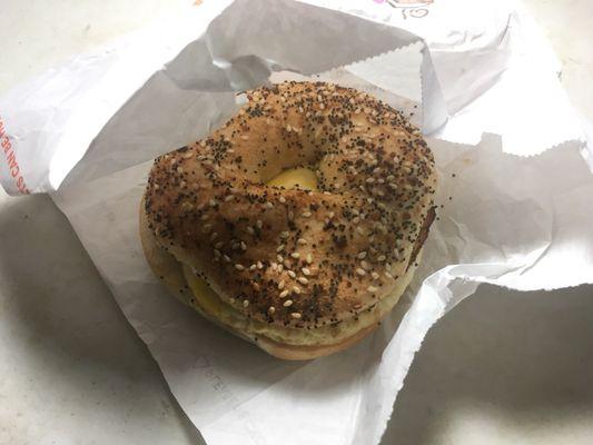 Local delis always have better ones...how can you put a pre-made egg into the bagel?