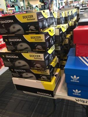 6/22/16. Wednesday. HUGE Soccer Sale going on here right now! Shoes, gear, equipment!