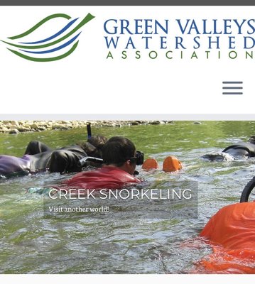 Green Valleys Watershed-- creek snorkeling