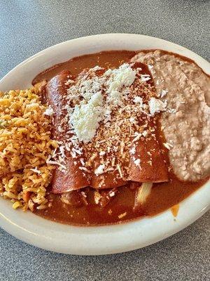 Mole Enchiladas. Yum!