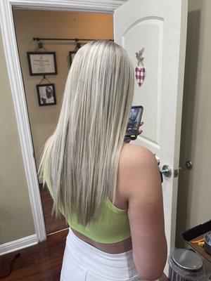 Theresa does the best blonde highlights