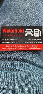 Wakefield Gas & Sevice