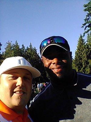 On the golf course with Griffey not a bad day