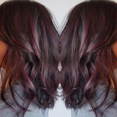 Aubergine Waves! #prettyinpurple #hairbyaimeechristine