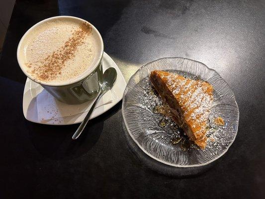 Baklava and a Dirty Chai Latte!