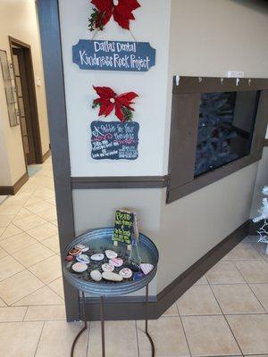 Christmas kindness project in lobby