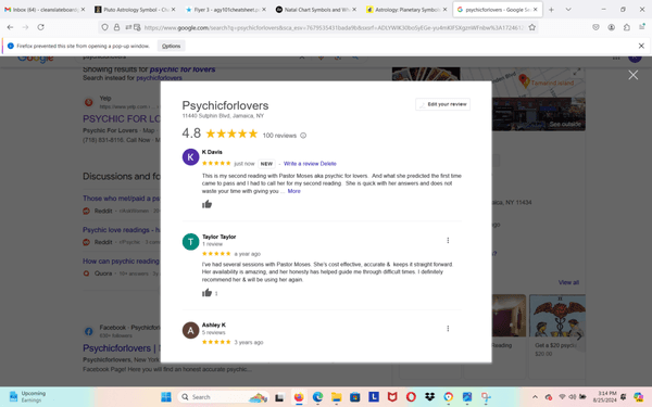 5 star reviews on google