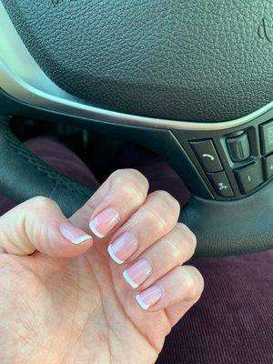 Great French gel manicure!