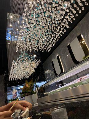 Sushi bar chandeliers