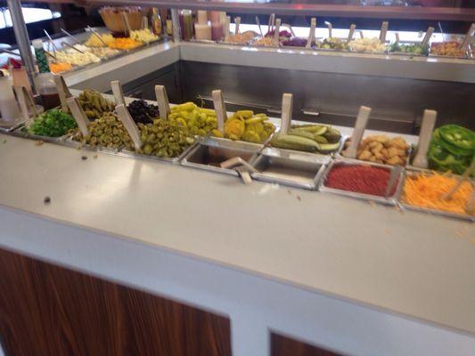 Wow look at this salad bar