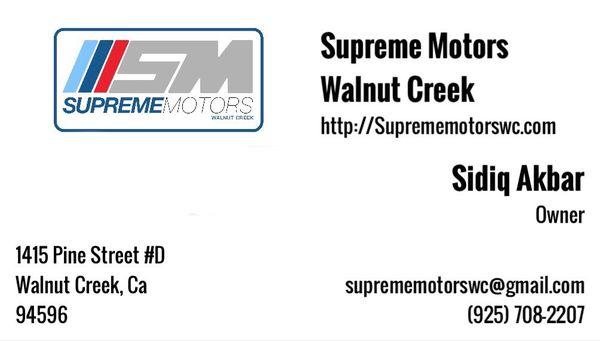 Supreme Motors Walnut Creek