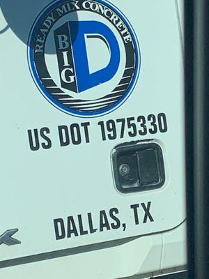 US  DOT and Company name