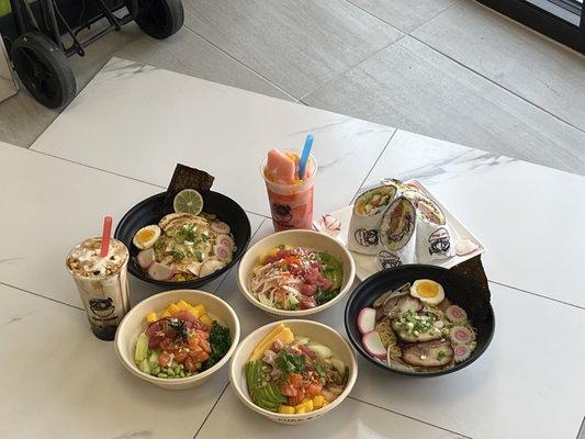 Poke Bowl Ramen Bubble Tea!