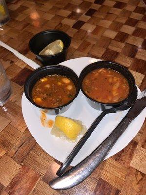 Sample of cactus chilli on the left & regular chilli. I prefer the cactus chilli.