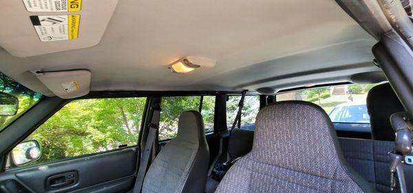 Check out this outstanding headliner job by Tim's Auto Upholstery.