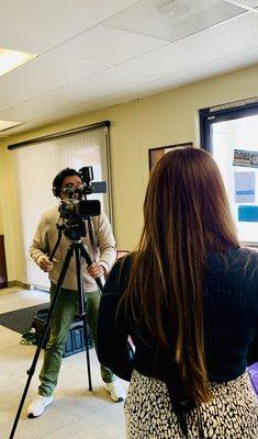 Reporter Humberto Barrera in our Glendora location.