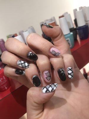 Designed gel mani