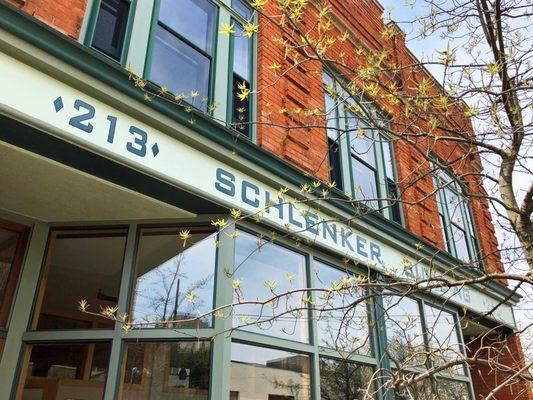 Front of Schlenker Building