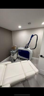 Laser hair removal room