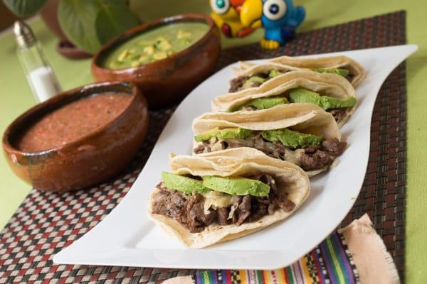 Great Top Sirloin Tacos, Add Avocado and enjoy!