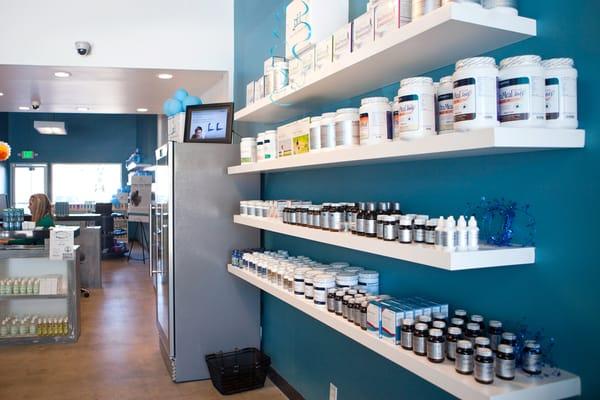 We carry high-quality supplements that are well-researched, including Metagenics, Designs for Health and others.