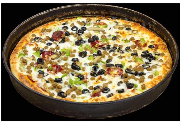 MAMA SUPREME
  (Pepperoni, Sausage, Mushroom, Onion, Green Pepper, Black Olive)