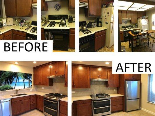 A recent kitchen remodel.