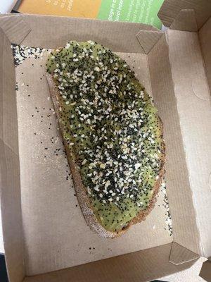 Avocado toast no bacon